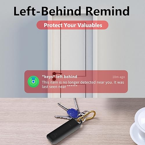 Miniatura 5 de Llavero de alarma personal 3 en 1 con Apple Find My - Sirena de emergencia de 130 dB, linterna estroboscópica LED, llavero de seguimiento GPS para
