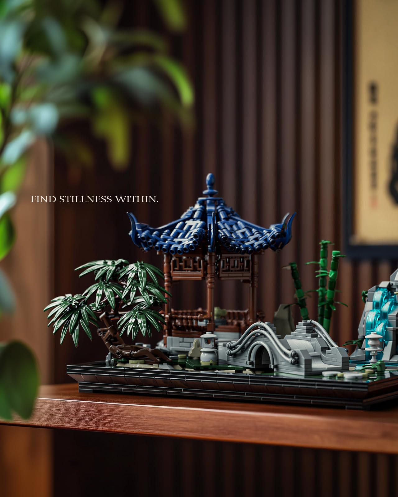Nifeliz Chinese Garden Building Set, Aesthetic Model Toy for Display in The Home or Office, an Ideal Gift Idea for Gardening and Mindfulness Enthusiasts (1877 PCS, NF10311)