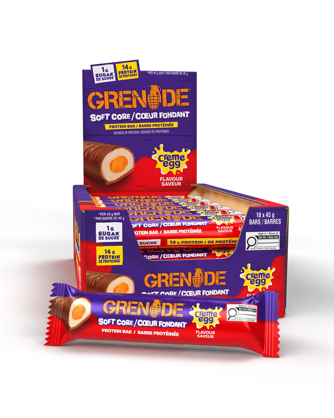 Grenade High Protein, Low Sugar Bar (18, Limited Edition Creme Egg