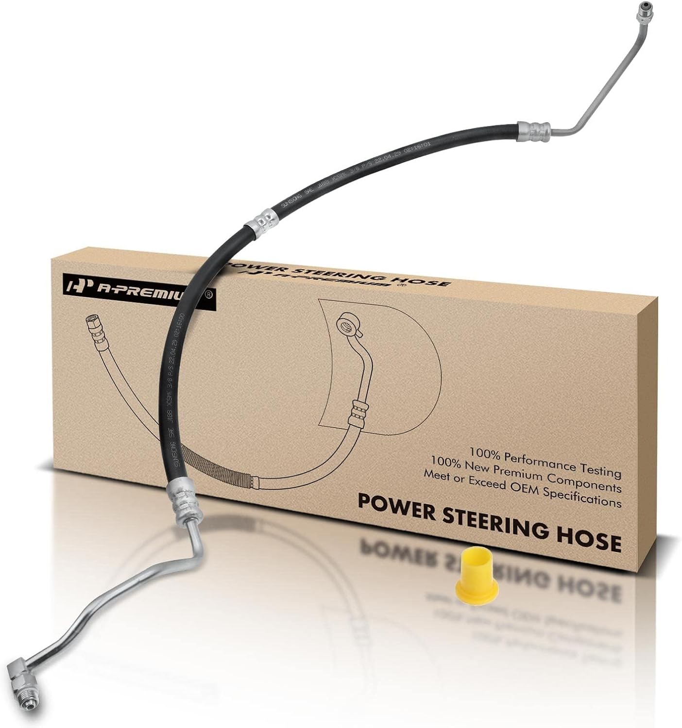 A-Premium Power Steering Hose Pressure Line Hose Assembly Compatible with Ford Mustang Base 2003-2004 3.8L 3.9L