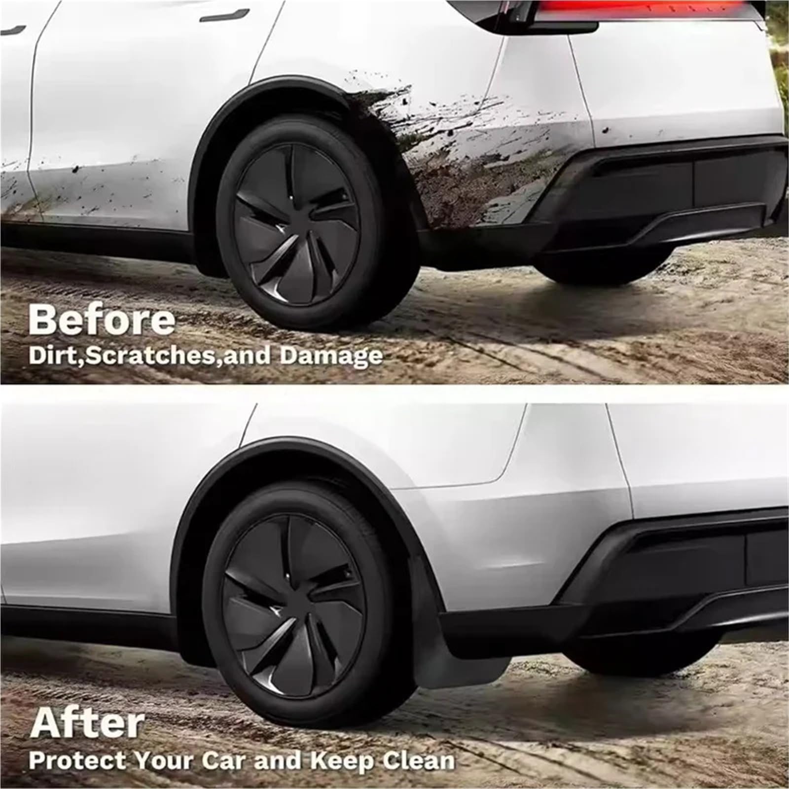 Auto-Kotflügel Passend für Chery Tiggo 8 PLUS 2025, 4 Stück, wasserdicht, für Autoreifen, verhindert Spritzwasser