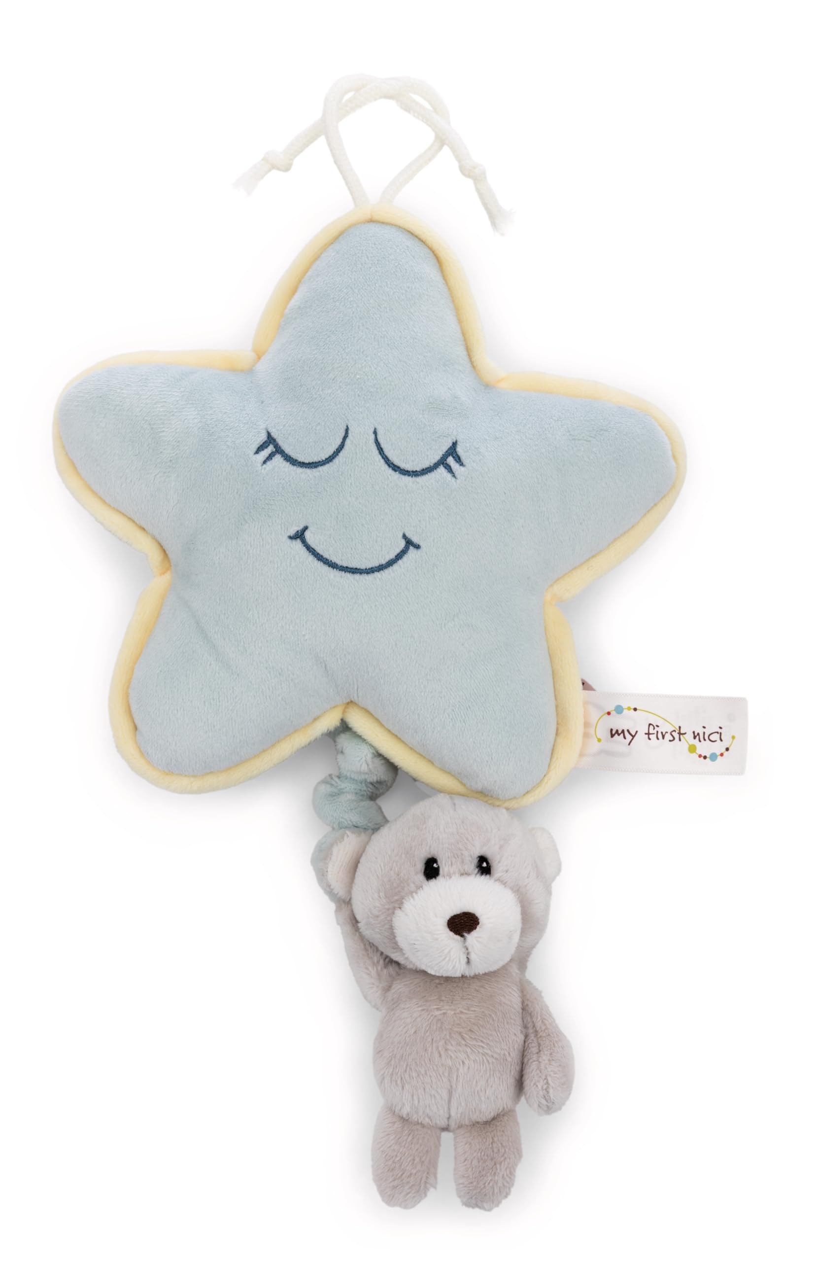 NICI Star Music Box with Finni the Bear, 17 x 17 cm, 9 cm, Grey - 62987 โ image 1