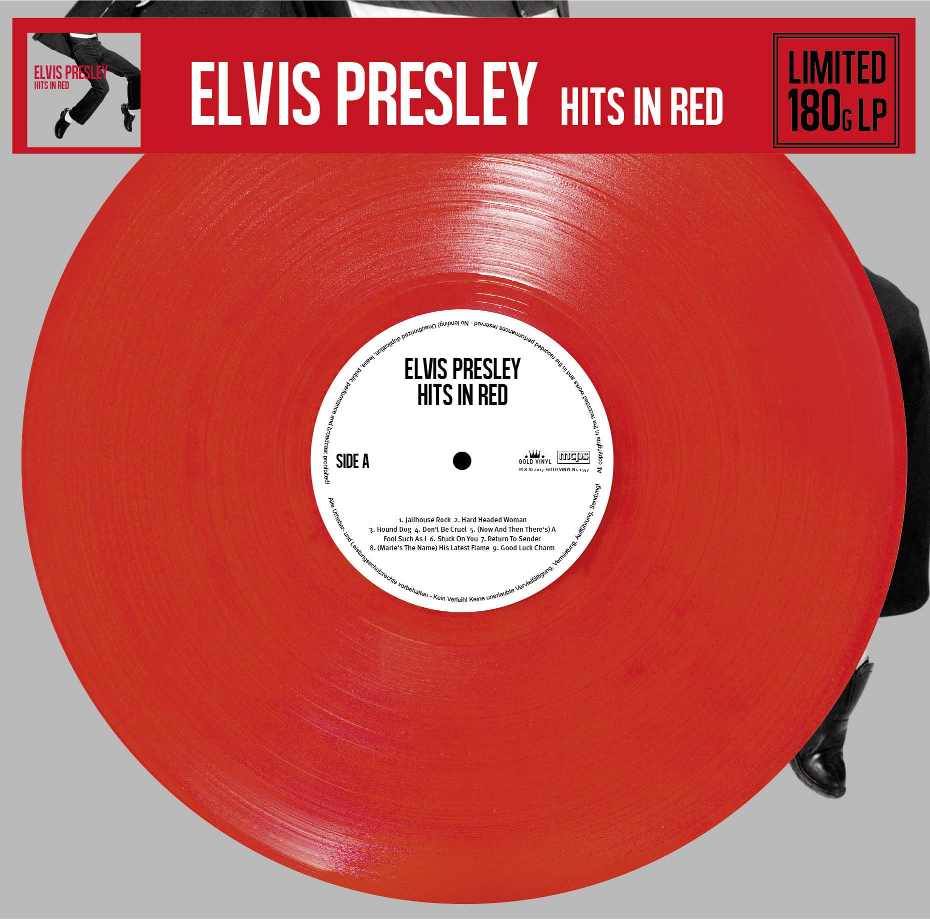 Elvis Presley Hits In Red (red Vinyl) LP New 4260134475471