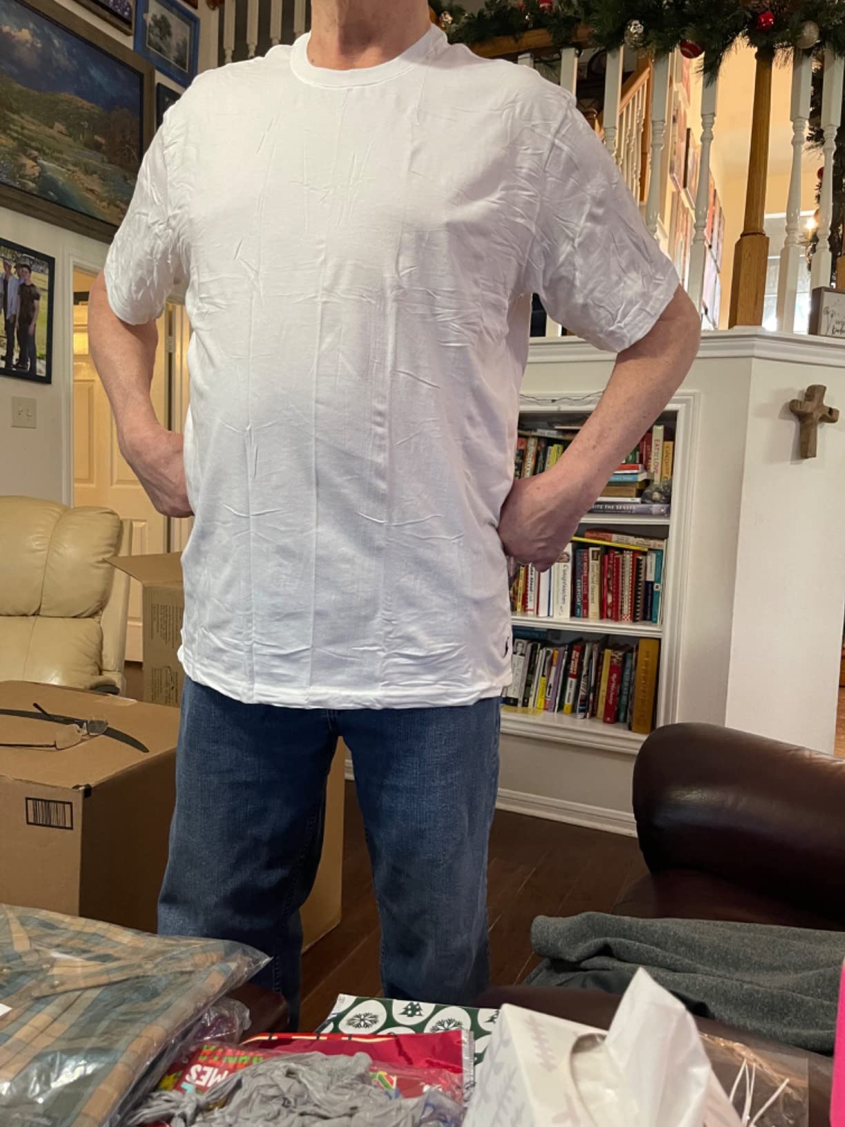 POLO RALPH LAUREN Men's Stretch Classic Fit Crew Undershirts (Big