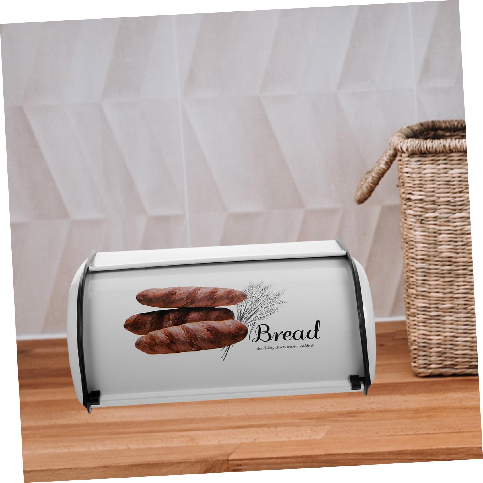 PRETYZOOM Panera De Encimera Cajas De Pan Para Cocina Contenedor De Almacenamiento De Alimentos Material De Hierro Diseño De Pequeño