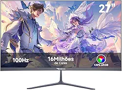 Monitor 27 Polegadas 100Hz com Painel VA - Experiência Visual Imersiva para PC, Contraste 3000:1, Cores 120% sRGB, Tela Anti-Reflexo, Compatibilidade VESA, Ideal para Trabalho e Entretenimento