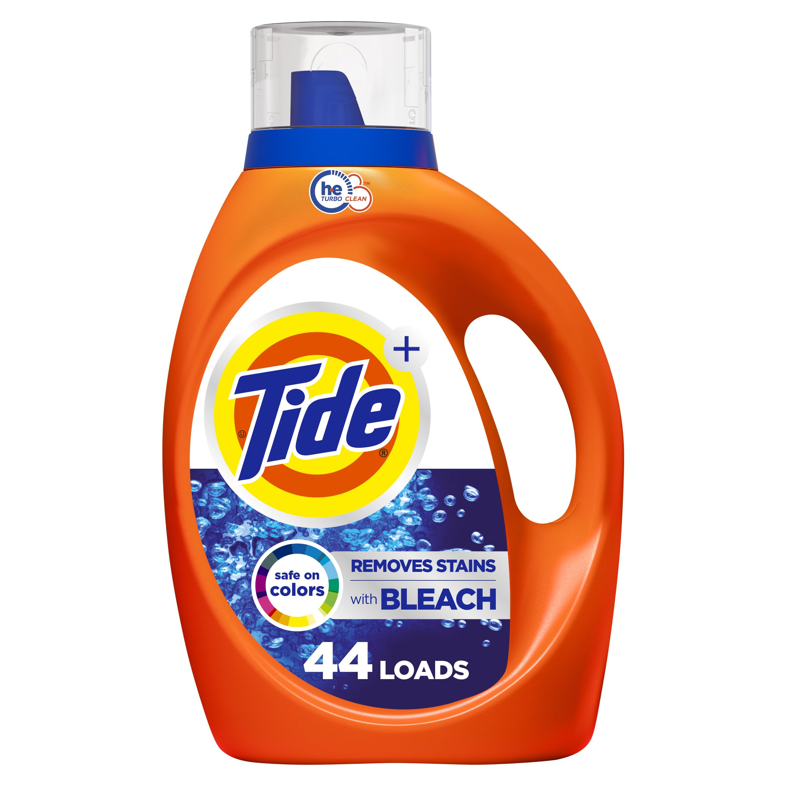 Tide Bleach Alternative Liquid Laundry Detergent, Original, 69 fl oz, 44 loads, HE Compatible