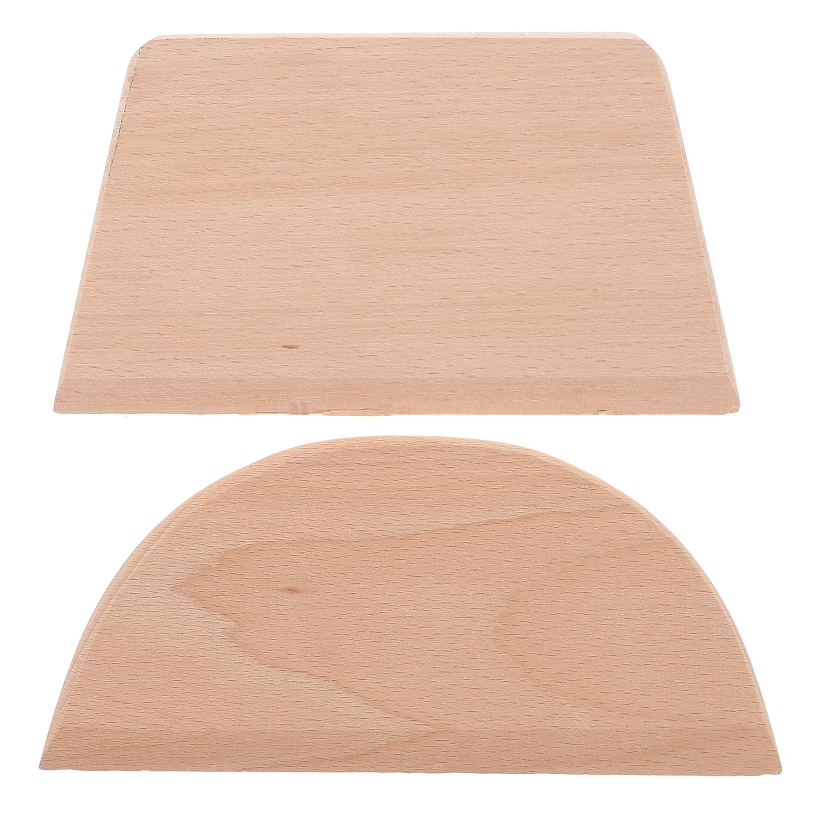 DOITOOL2PCS Dough Scraper Tool Dough Scraper Wood Dough Chopper Pizza Dough Scraper Bread Dough Scraper Dough Cutting Tool