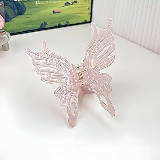 مشابك شعر أنيقة - مشابك فراشة كبيرة للنساء والبنات، ثبات قوي لتصفيفات الشعر المضفرة الجميلة، مثالية لأي مناسبة أو تصفيفة الشعر (قطعة واحدة باللون الموضح)