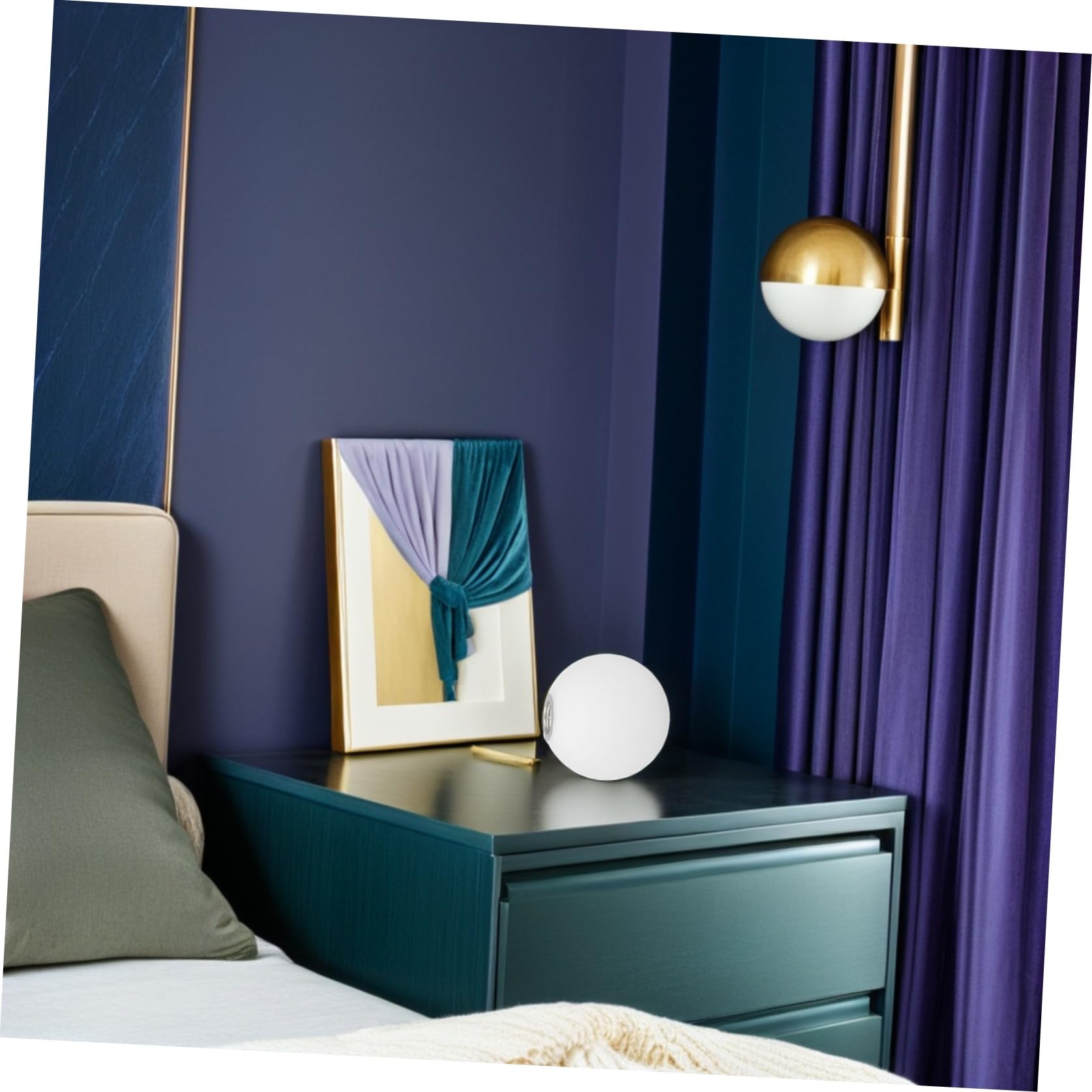 Operitacx Paralume in Vetro Bianco Opaco G9 Stile Europeo per Lampada da Soffitto, Design Delicato e Creativo, Facile da Installare per Soggiorno e Ambiente Domestico