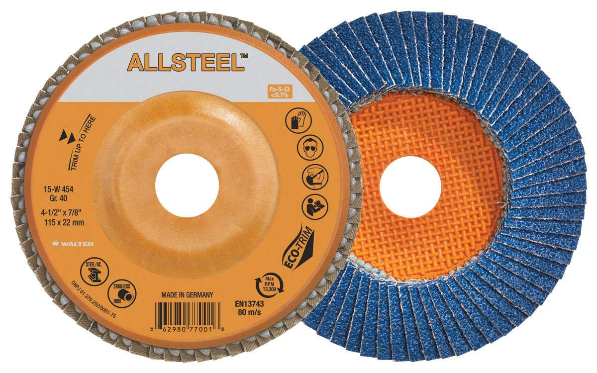 WALTER SURFACE TECHNOLOGIES 15W508 FLEXSTEEL Blending Disc, Orange (Pack of 10)