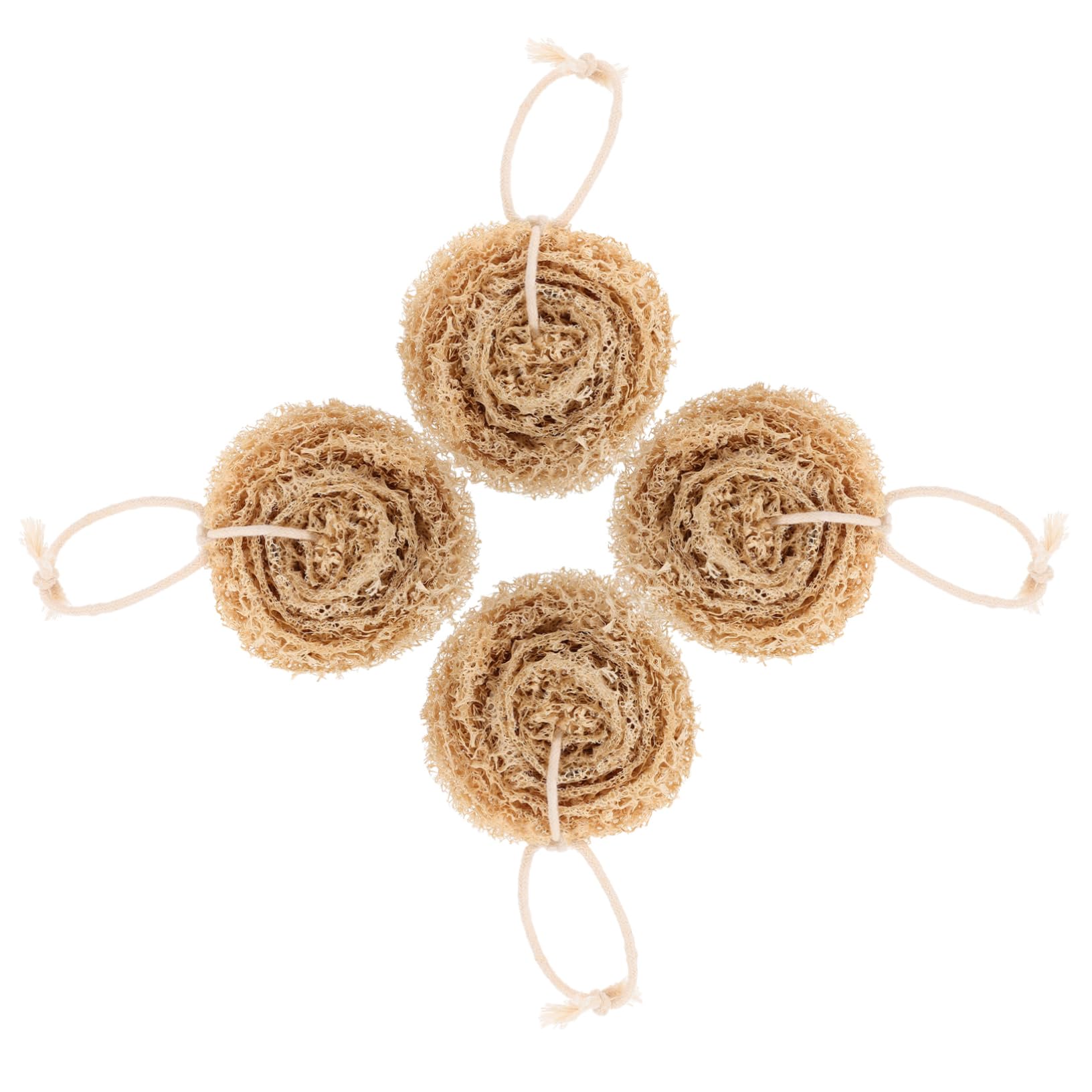 Baluue 16piezas Esponjas De Loofah Natural para Lavado De Platos para Limpieza De Cocina Eco-amigables Olores Suaves y Efectivas para Grasa y Suciedad