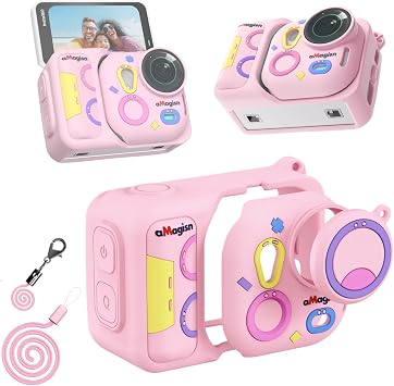 Silicone Case for Insta360 Go Ultra,Protective Cover Action Camera Case for Insta360 Go Ultra Accessories Pink