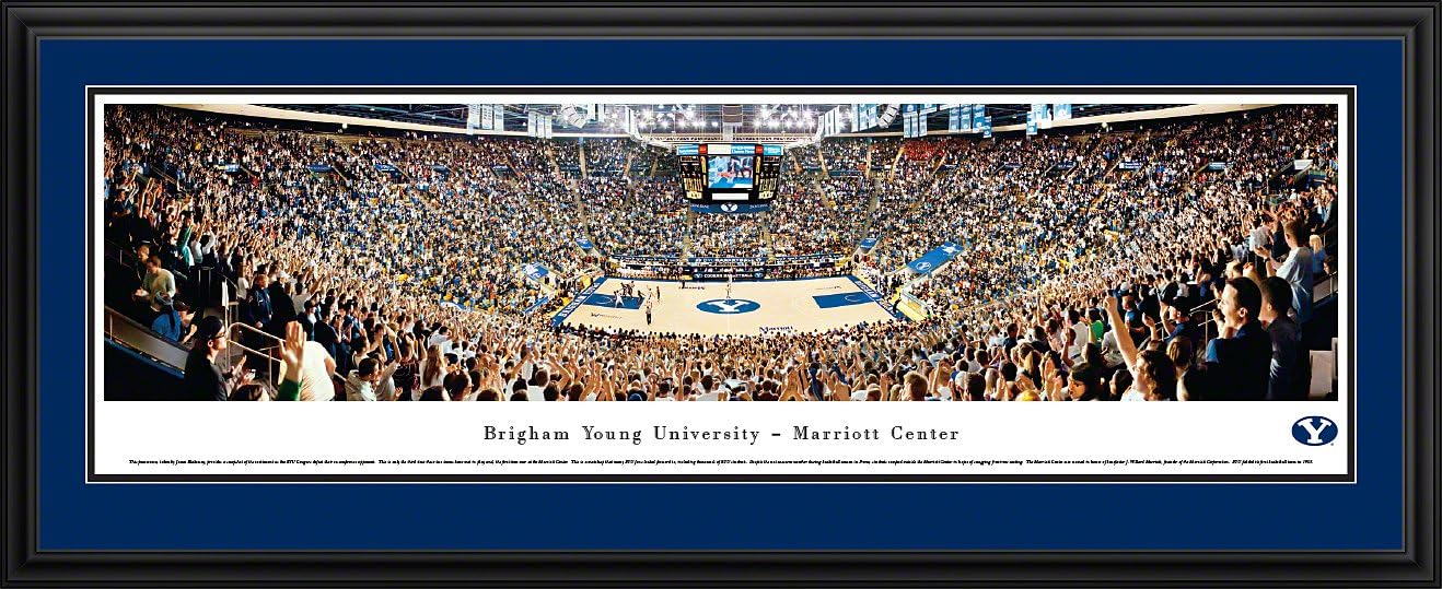 Blakeway Worldwide Panoramas, Inc. BYU Basketball - Panoramic Framed Picture or Poster