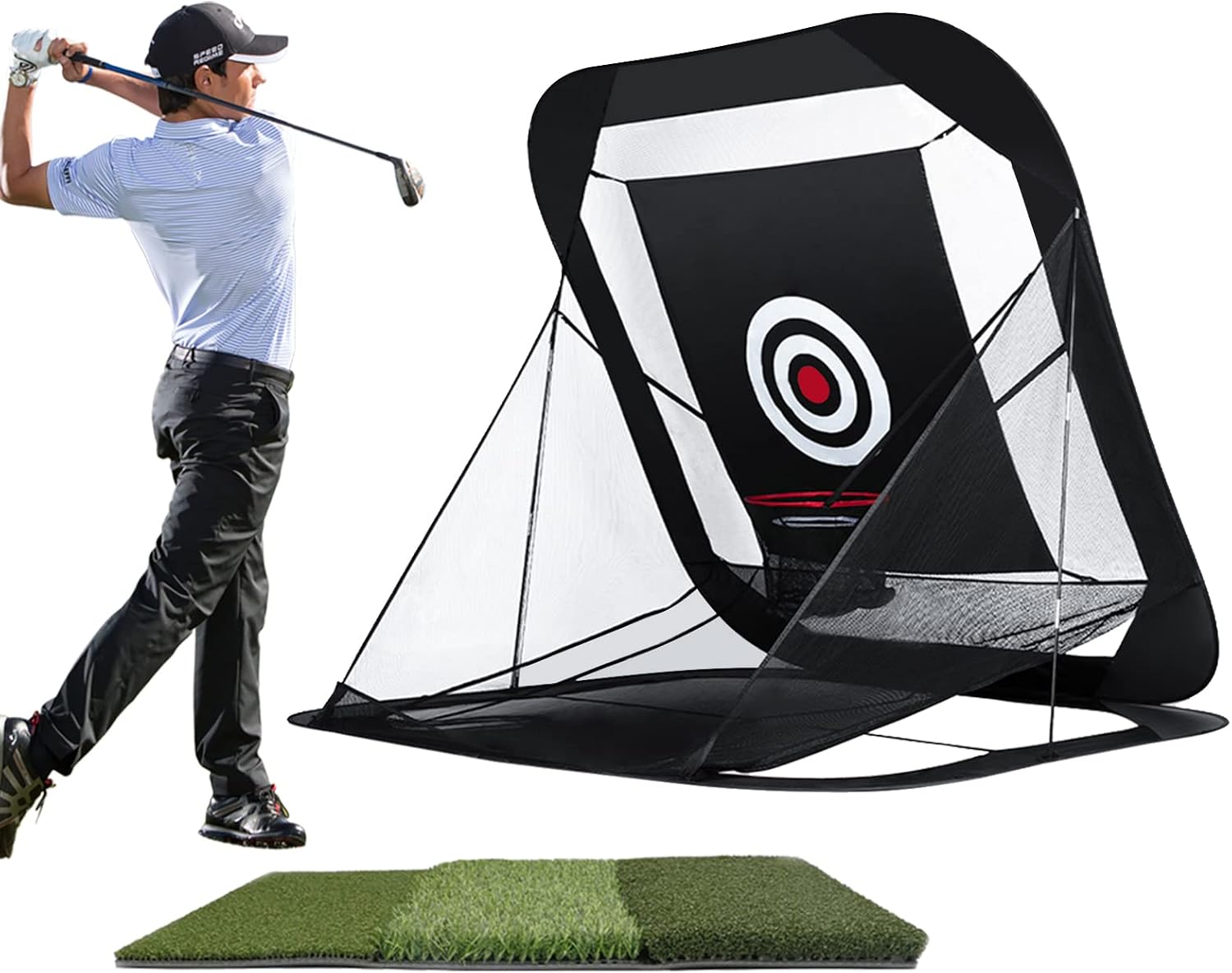 Golf Hitting Net 9x7ft, Foldable Golf Practice Net