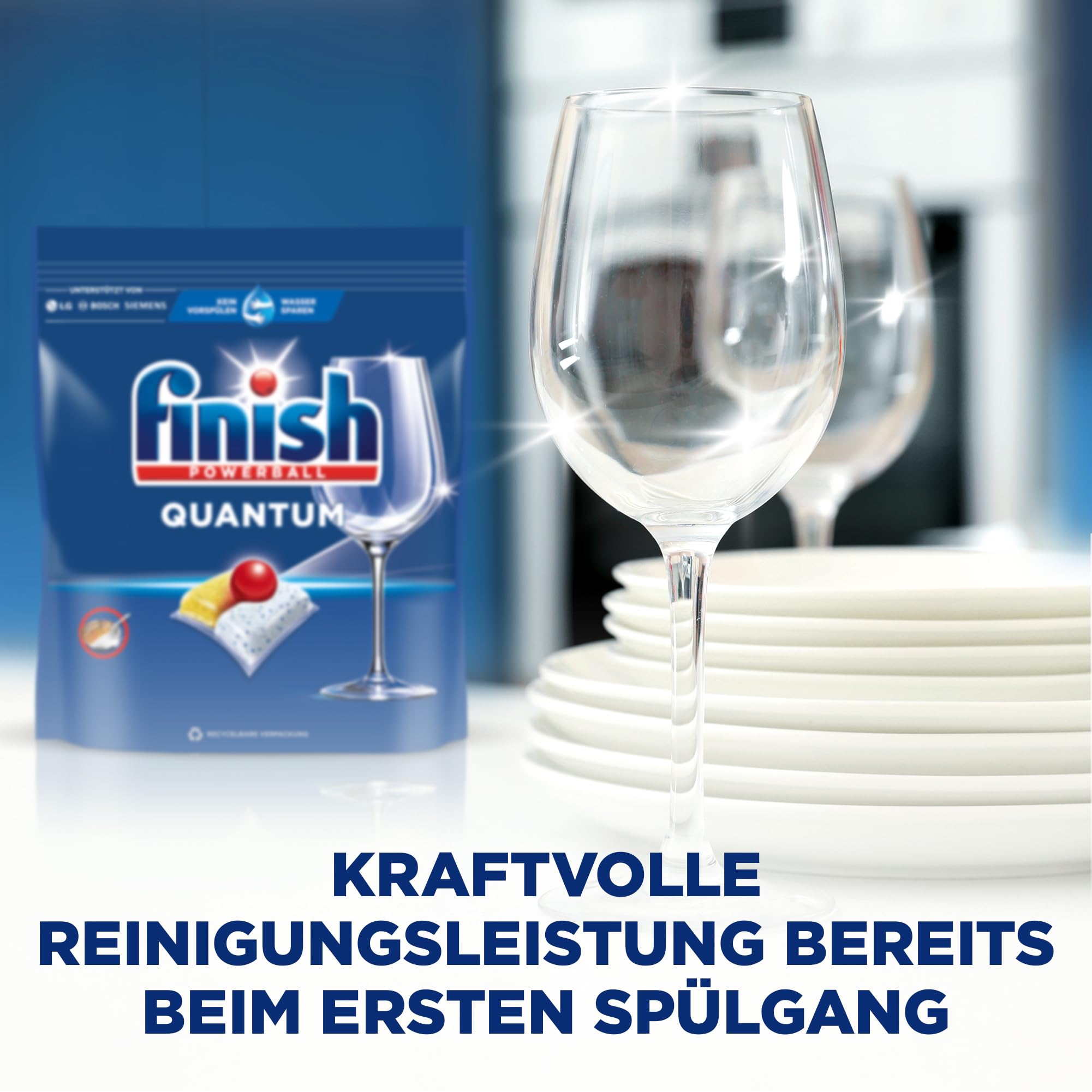 Finish Quantum Citrus - Pastiglie per lavastoviglie per pulizia potente, sgrassante e lucentezza, confezione risparmio con 94 pastiglie