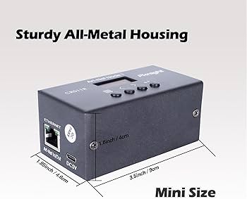 Pknight Interfaz De Control De Iluminación Ethernet ArtNet DMX Bidireccional | Un Universo (RDM No Compatible