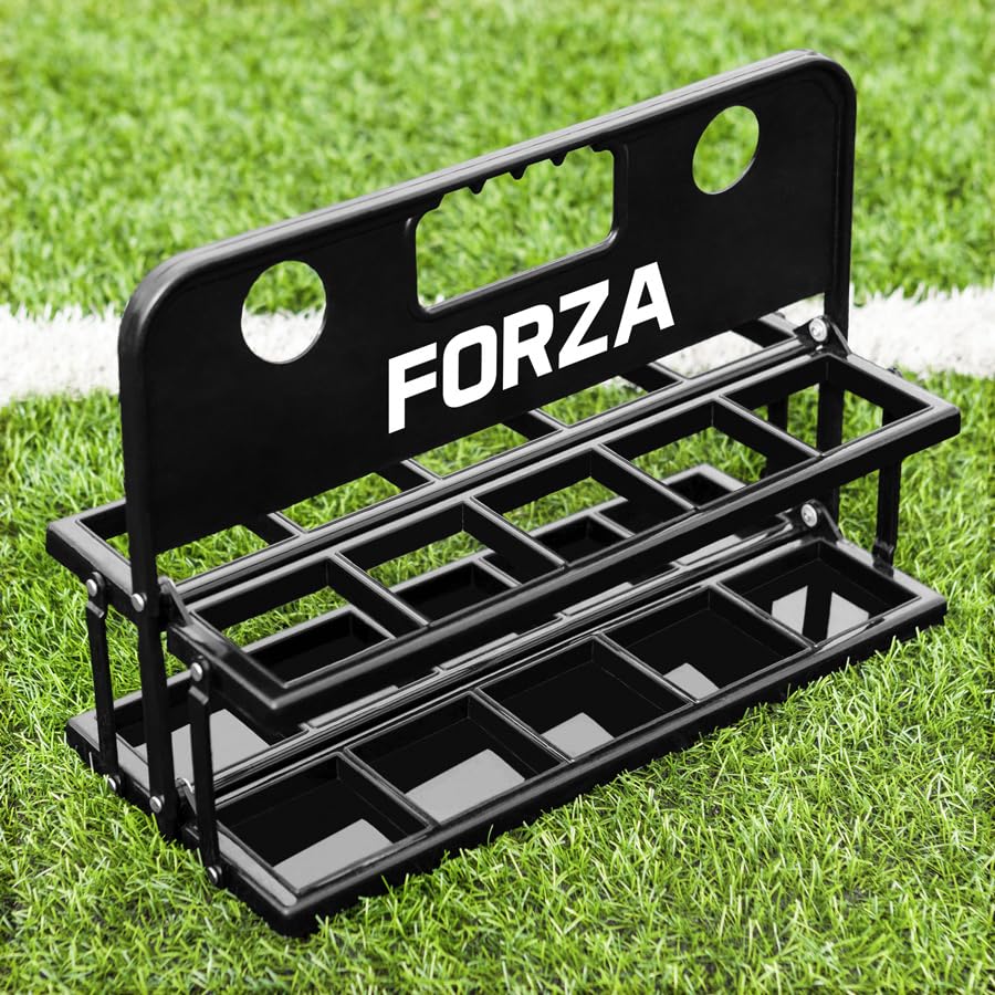 FORZA Foldable Water Bottle Carrier | Portable & Durable 10-Bottle Holder for Sports Teams, Gyms...