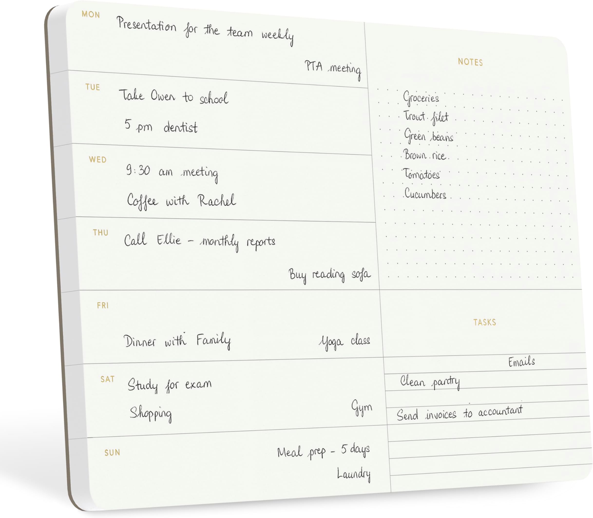 Amazon com : Weekly Planner Pad Tear Off 52 Undated Weekly Planner Amazon com : Weekly Planner Pad Tear Off 52 Undated Weekly Planner