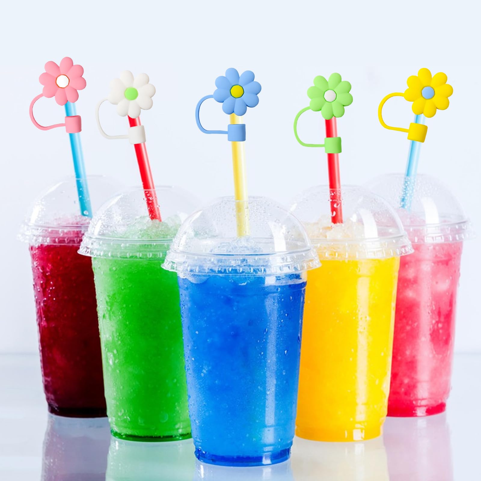 Lot De 36 Bouchons De Paille En Silicone 8 Mm, Réutilisables, Anti