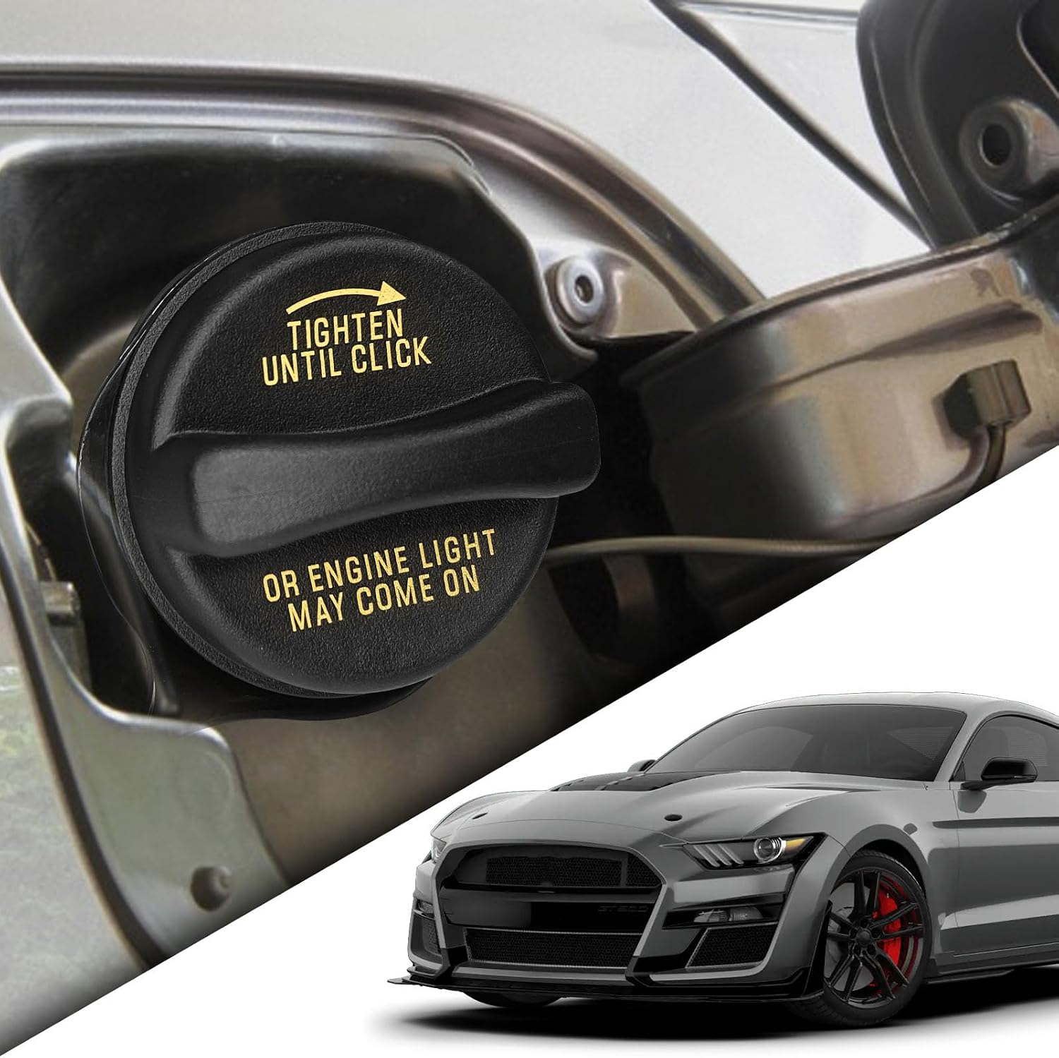 Gas Cap Fit for Ford Lincoln Mercury, Fuel Cap Replacement for 1997-2007 Mustang,1998-2009 Ranger,1997-2003 Explorer,1999-2004 Town Car,1998-1999 Tracer,F150,Replace# FC961, XU5Z-9030-JA