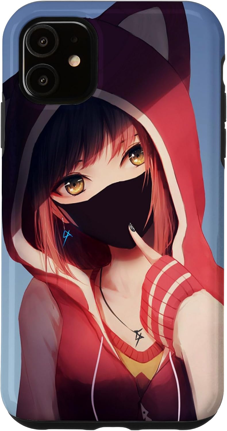 Anime Girl Japanese Aesthetic anime Otaku Gift Case for iPhone 11