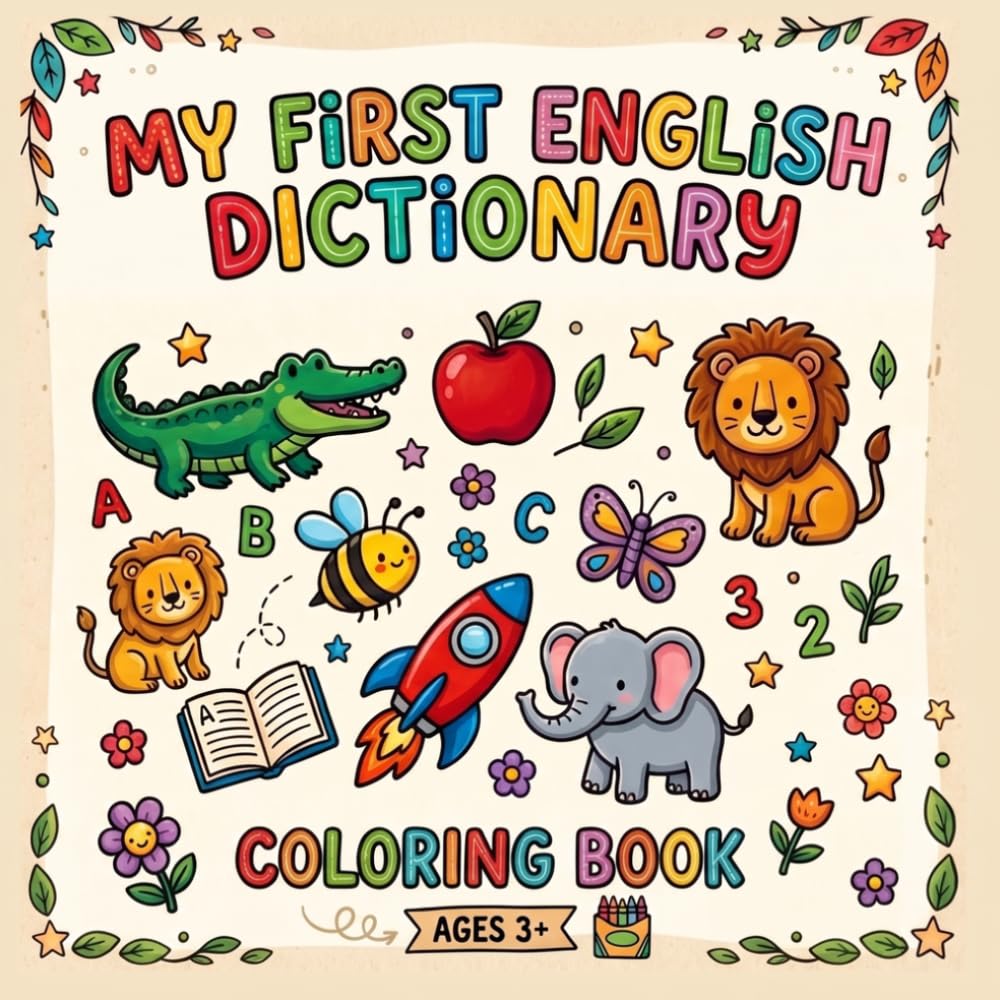 My First English Dictionary - Coloring Book
