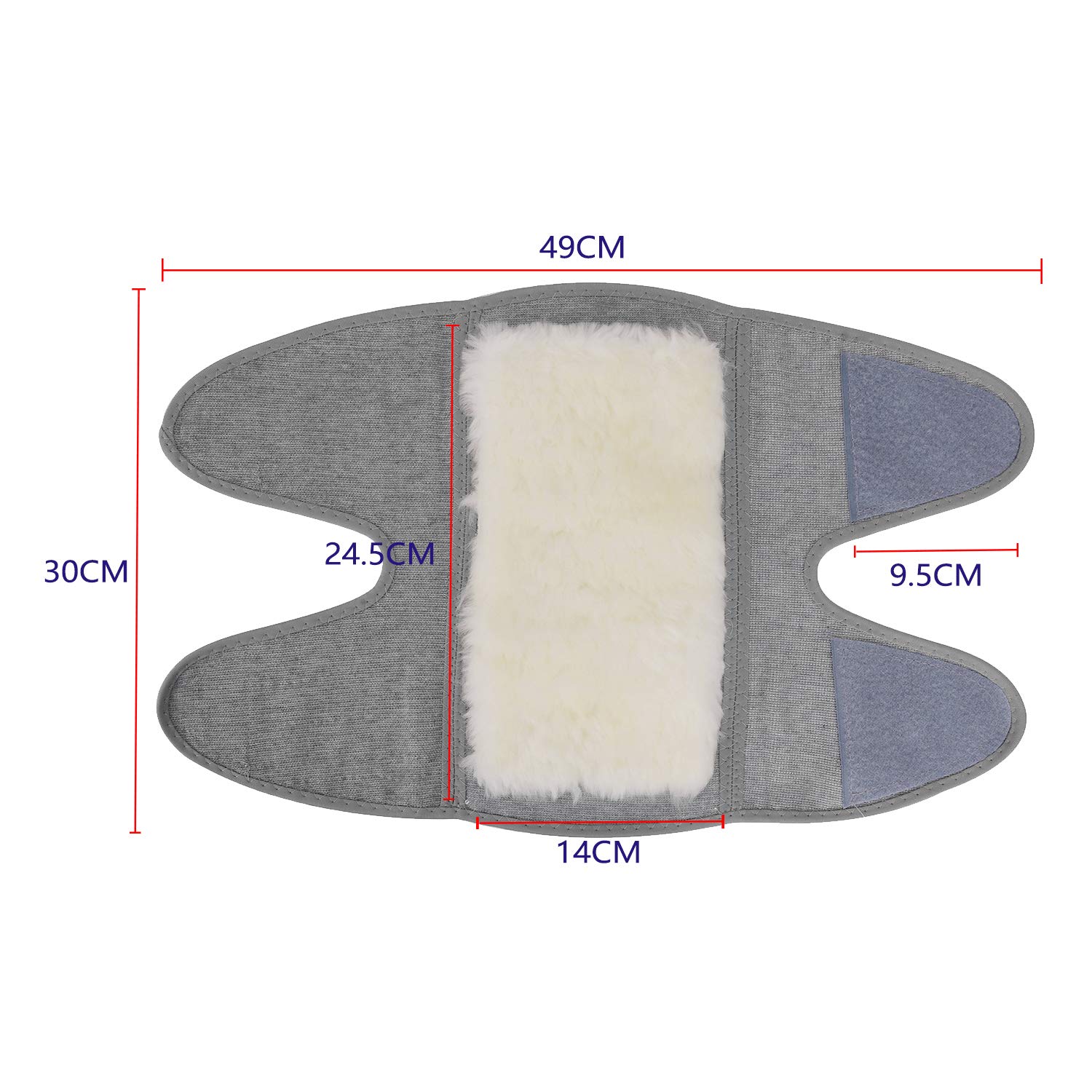 Faxianther Afinder Knieschoner Elastische Kniebandage Winter Weich Wolle Verdicken Knieschützer Thermo Knieorthese Beinlinge Beinwärmer Professionel Kniewärmer mit Klettverschluss