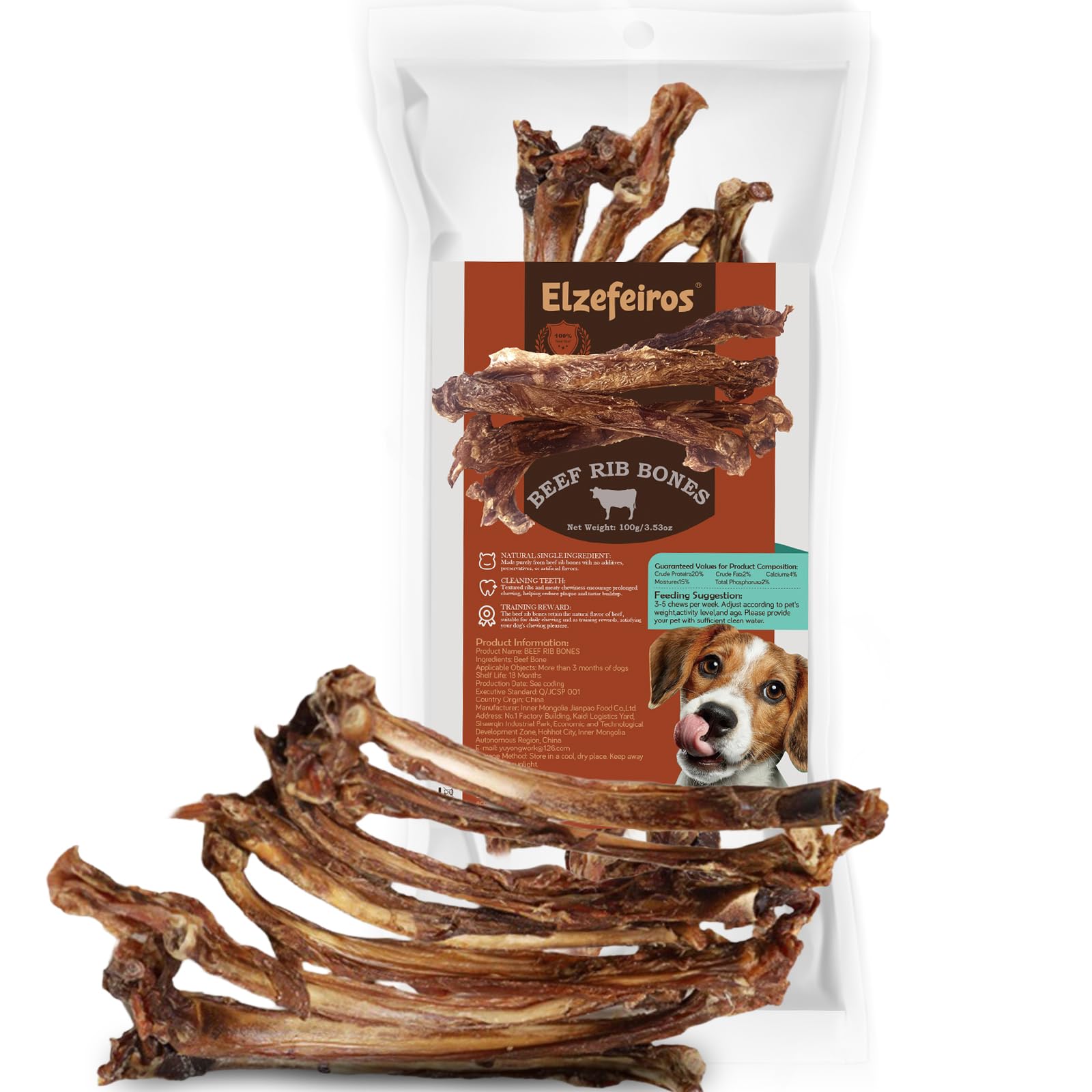 Elzefeiros Natural Beef Rib Bones