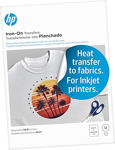 Miniatura 1 de HP Iron-On Transfers, 8.5x 11pulgadas, 12hojas