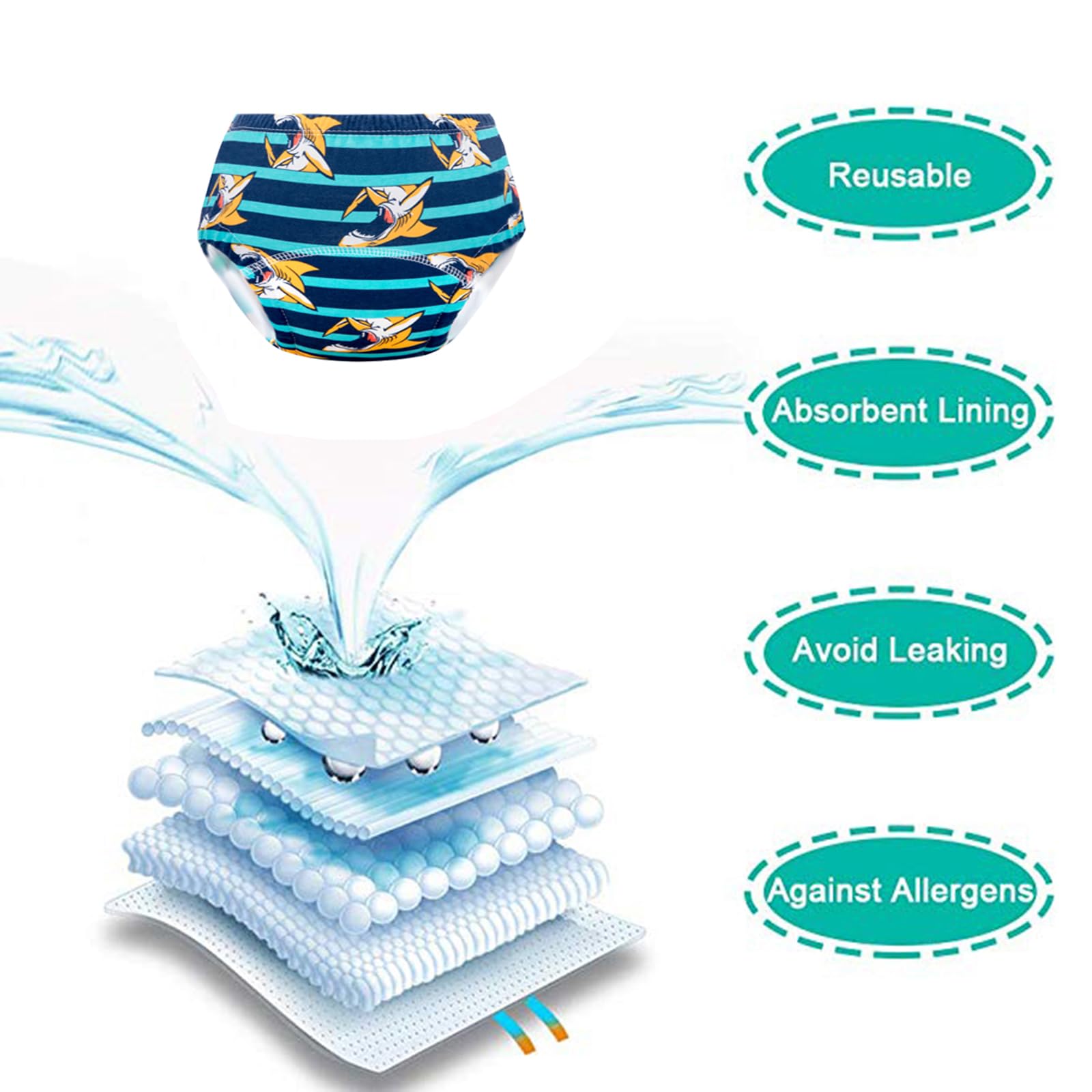 JackLoveBriefs Töpfchen Trainingshose für Kinder 2-5 Jahren - 5