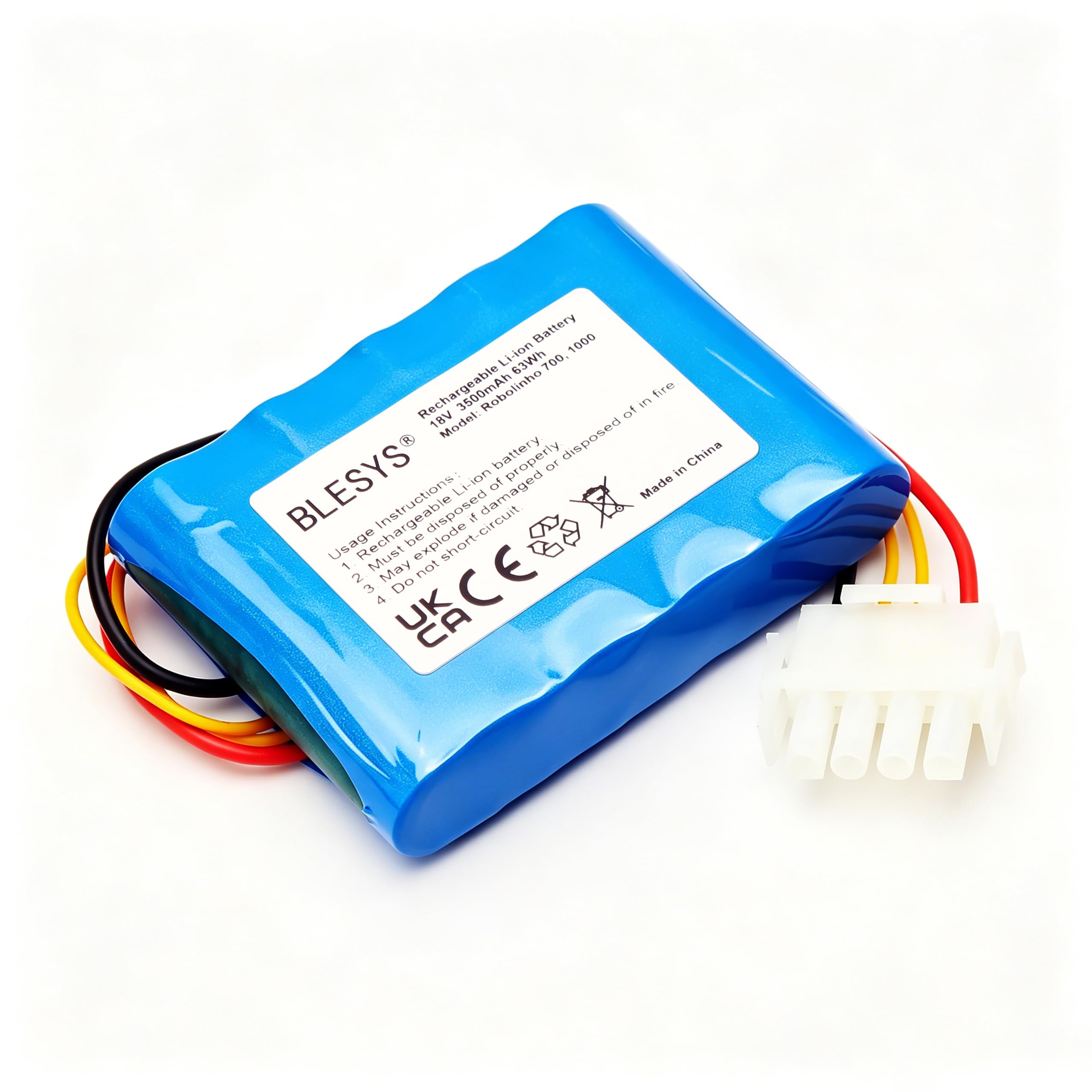 BLESYS Batería de repuesto para robot cortacésped, batería de iones de litio compatible con AL-KO Robolinho 100 110 1000 1100 repuesto para AL-KO 440629