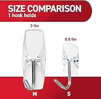 Vista 5 de Command - Ganchos de alambre (tamaño pequeño), color blanco