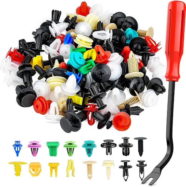 GOOACC 501PCS Universal Car Clips Mixed Auto Bumper Fender Trim Door Panel Shield Engine Cover Retainer Rivet Push Clips with Fastener Remover for GM Ford Chrysler Toyota Lexus Honda Acura Dodge Jeep