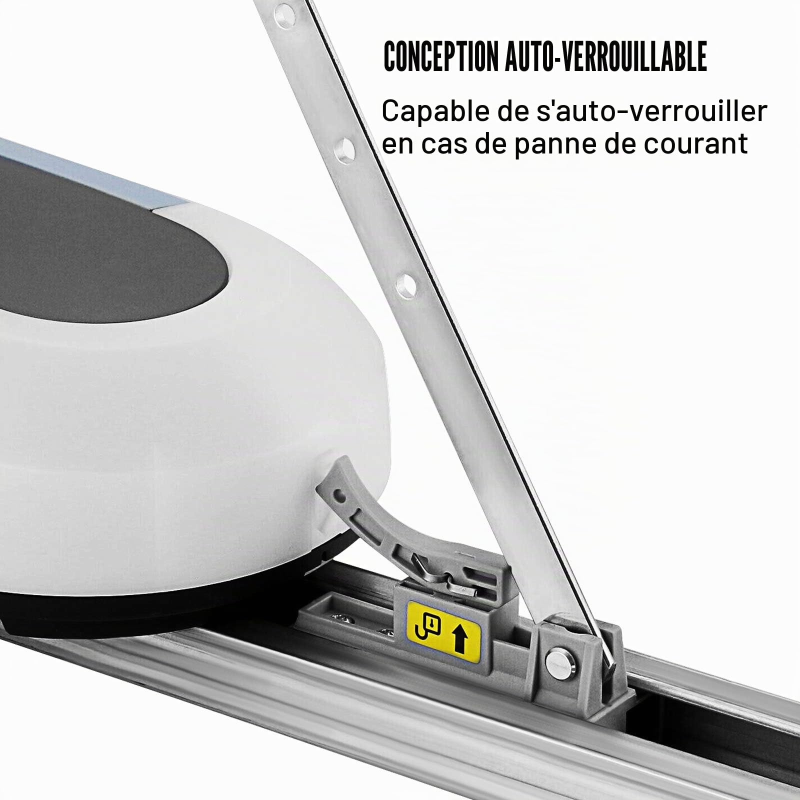 Motorisation Portail de Garage Automatique Code Roulant 800 N Complet pour Porte Basculante 154W max Portail Électrique a Vérin avec Code Roulant, Portes Sectionnelles et Portes Basculantes