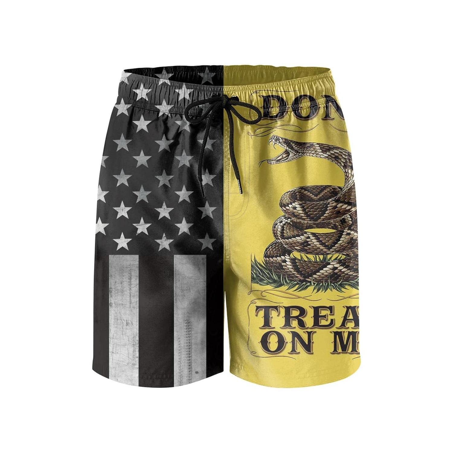 Patriotism USA Flag Men's National Day Swim Trunks Quick Dry Swimsuit July 4th Beach Shorts for Swimming with Mesh Lining-image-15
