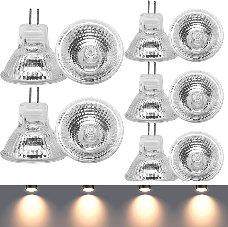 Molbory MR11 GU4 12V 35W Halogén Spotlámpa 10db Szett, Meleg Fehér 2700K