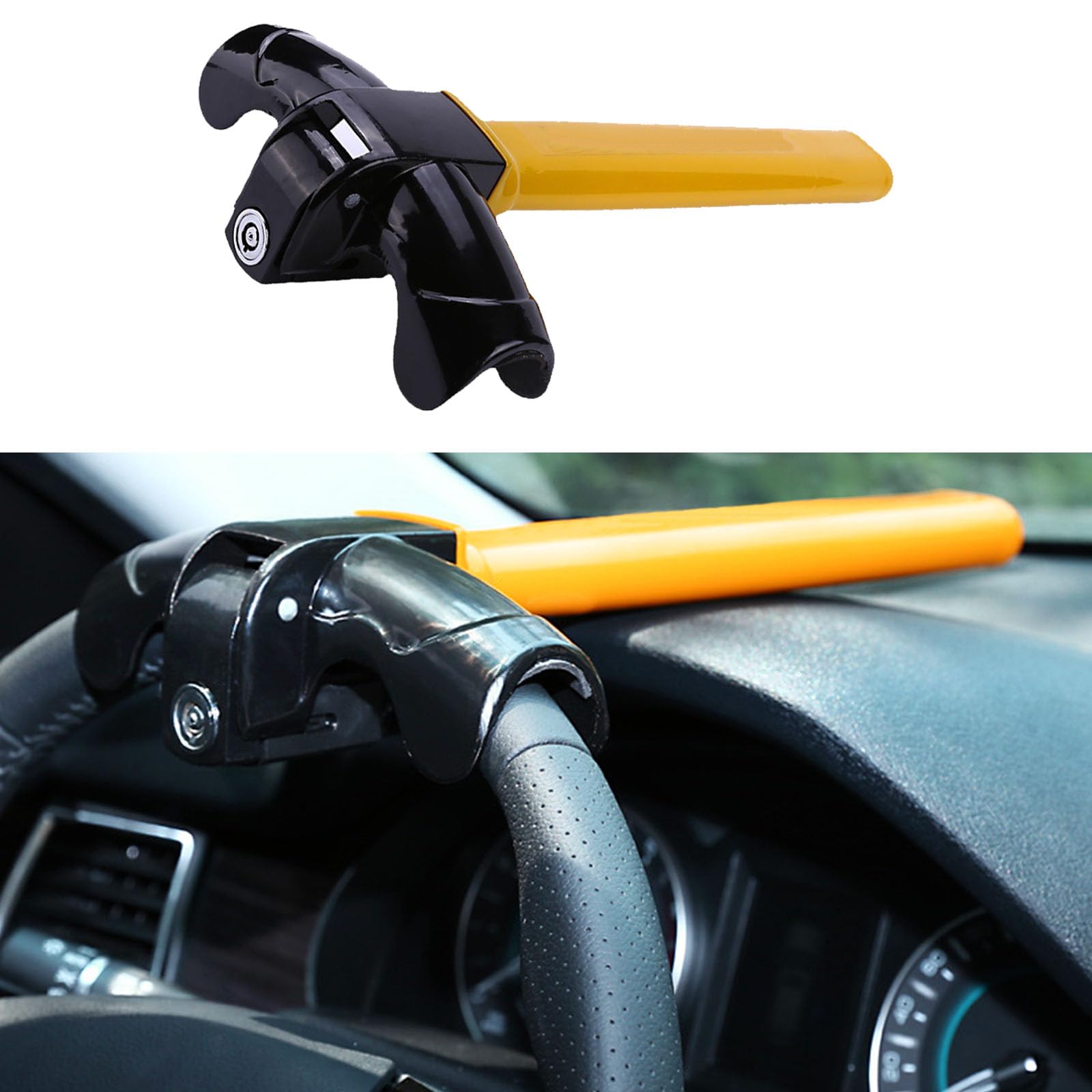 Car Steering Wheel Lock, Compatible with Polestar 4, Vehicle Security Steering Car Lock Anti-Theft Protection,Type A