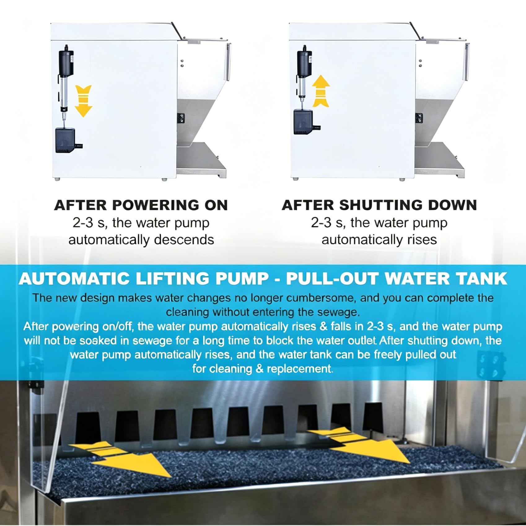 AVSMGP Cabina di Verniciatura A Spruzzo con Tenda d'Acqua – 2200 L/H con Controllo Touch- LED A 3 Colori- Auto-Adescamento per Verniciatura Hobbistica in Ambienti Interni