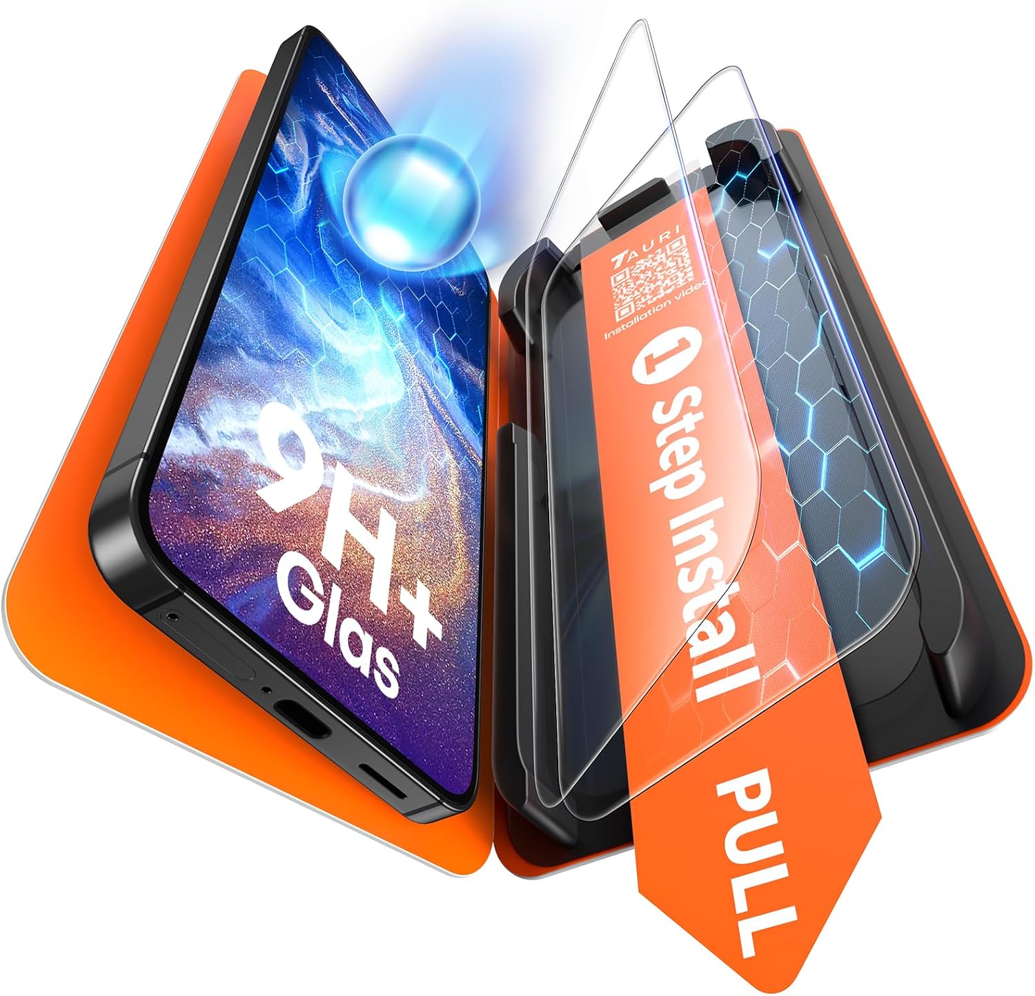 TAURI 2 Pack for Samsung Galaxy S26 Screen Protector, 1-Step Install Clear