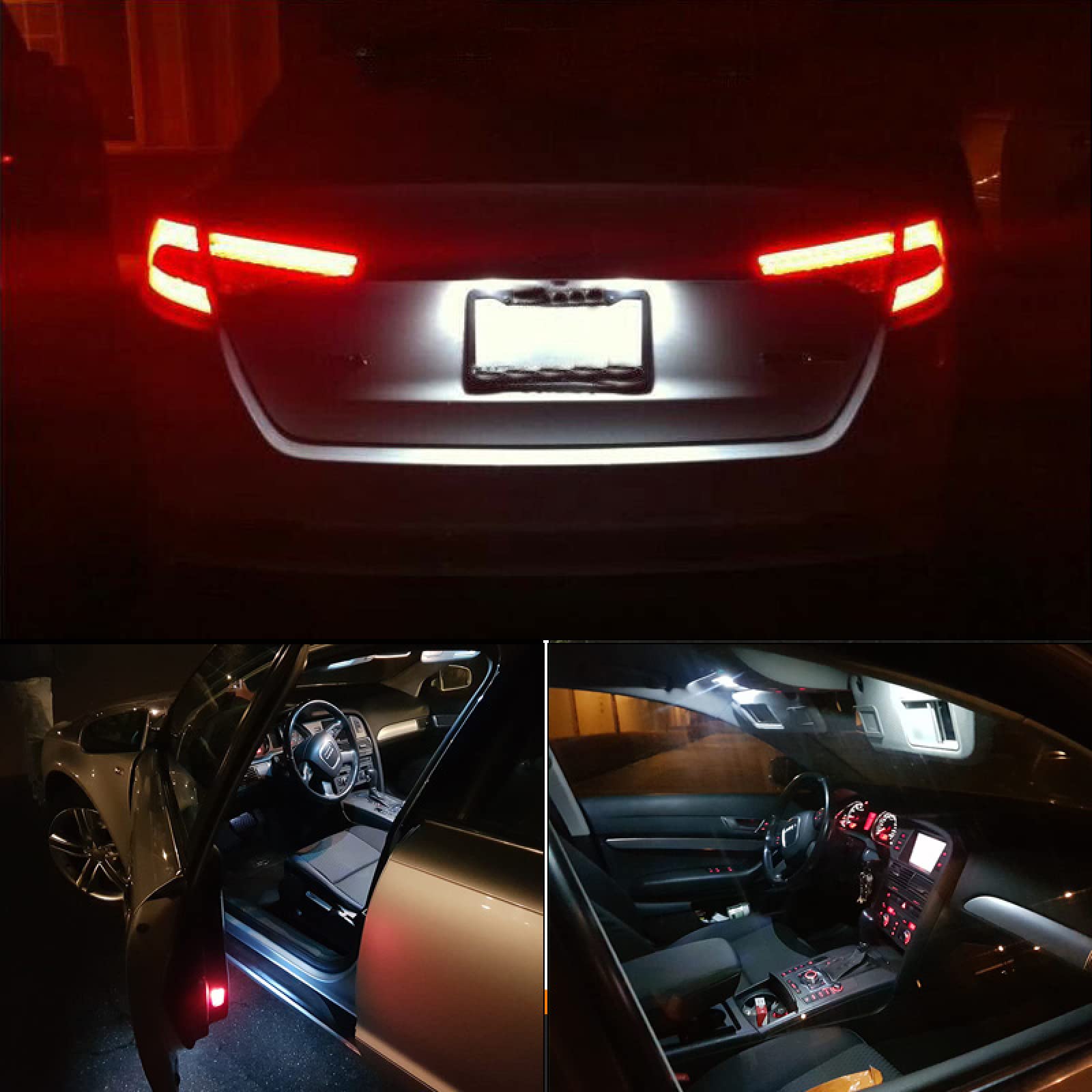 Kit de luz Interior LED Blanca Canbus 10X, para Acura TL 2009 2010 2011 2012 2013 2014 lámpara de matrícula de cúpula de cortesía para Maletero de Mapa