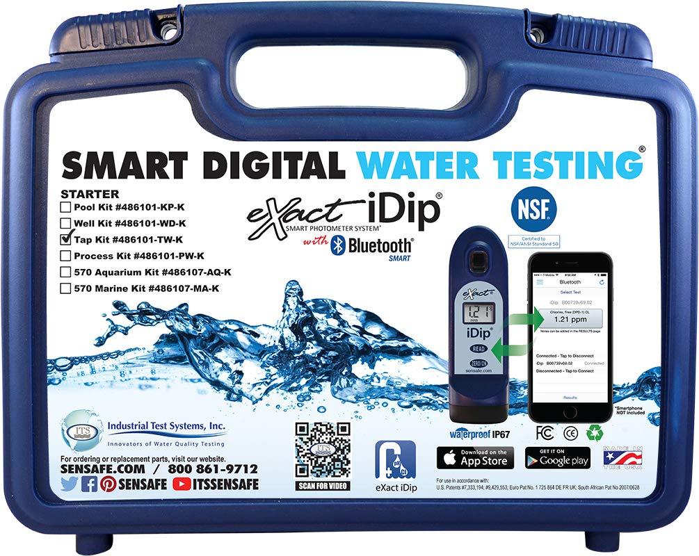 Exact iDip Photometer 486101-TW Tap Water Reagent Starter Kit Without Meter
