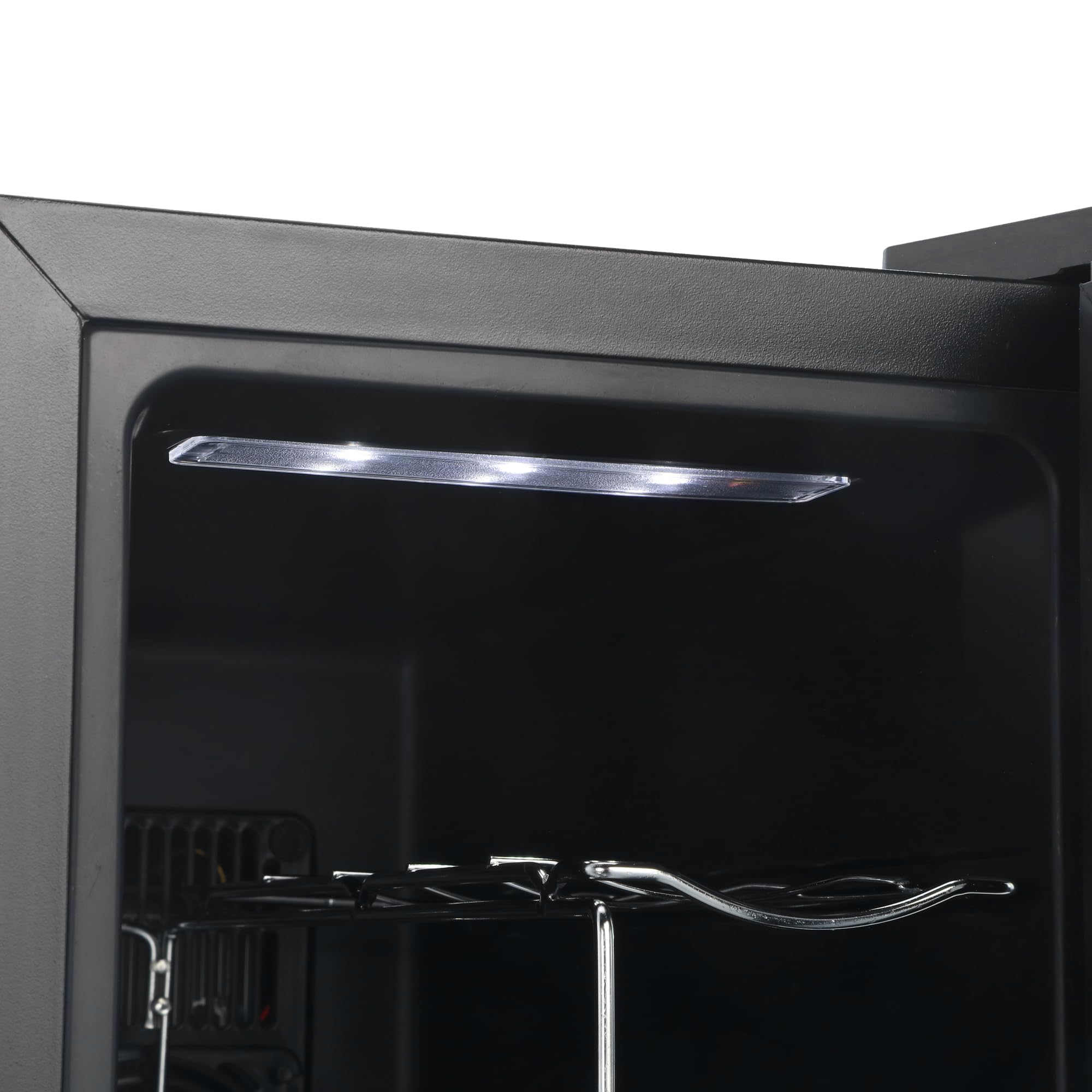 Barcool VINO8 – Table-Top Wine Fridge Black | 5-18°C | Wine Cooler | LED + Digital Display | Glass Door Drinks Cellar | Single-Zone (8 Bottle) — view 7