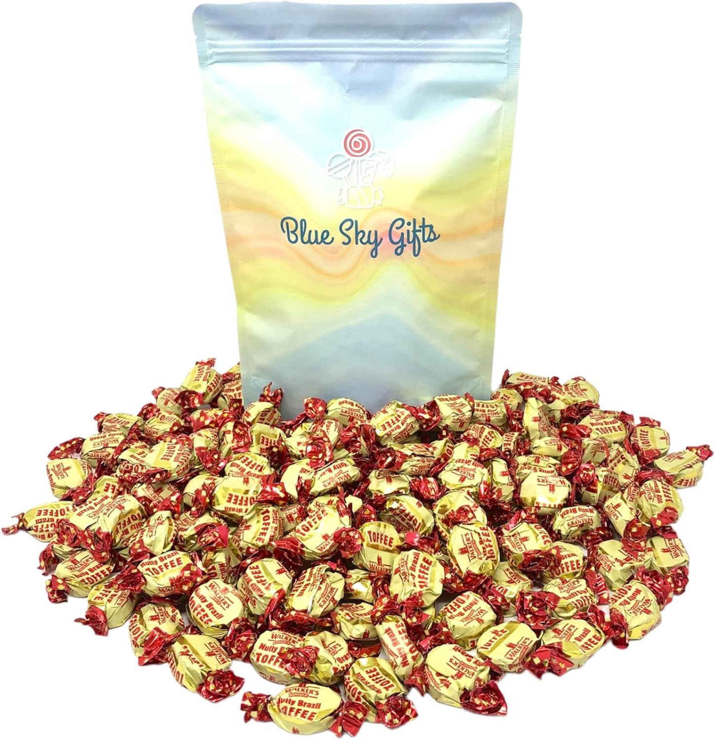 Walkers Nutty Brazil Toffees, Traditional Old Fashioned Sweets, Walker