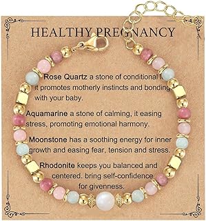 Healthy Pregnancy Bracelet for Mother New Mom Pregnancy Gifts for Expecting Mom