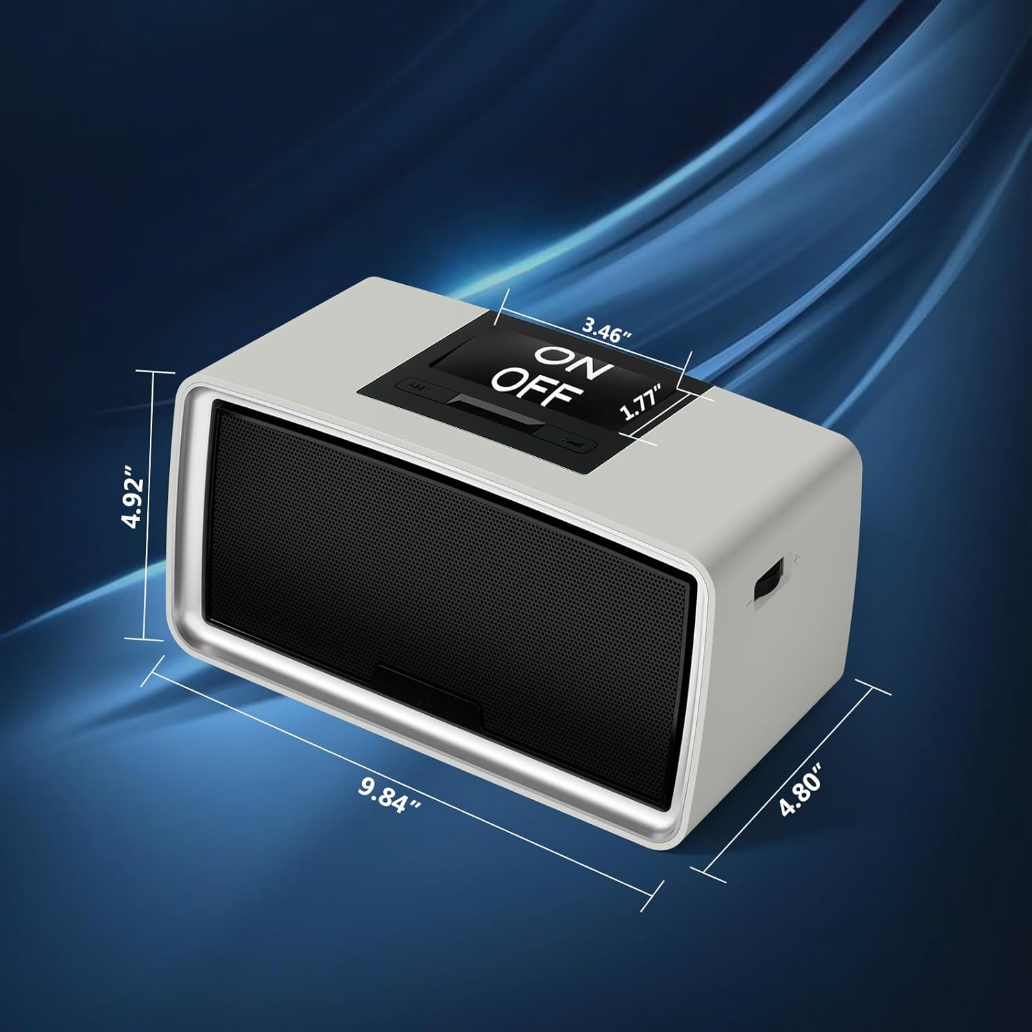 Simple Music Player for Seniors, Easy to Use with Large Button for Elderly with Dementia, Blind, Alzheimer's, No Need WiFi/Bluetooth, with 32GB TF Card, Gray