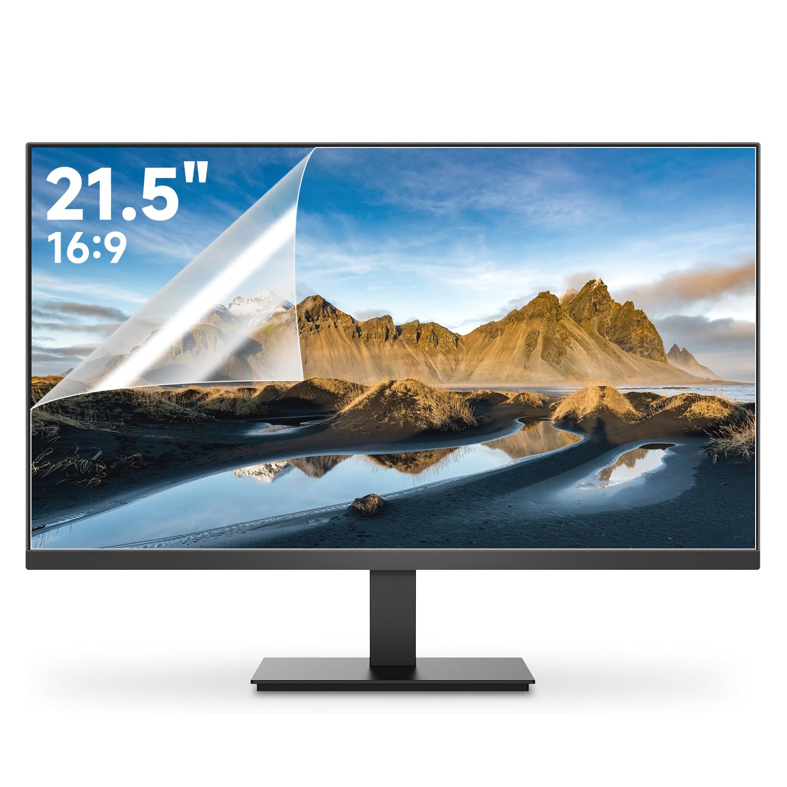 2 Pack 21.5 Inch Anti Glare Computer Screen Cover, Eye Protection Matte Anti Scratch Screen Protector Anti Glare Film for 21.5'' 16:9 Computer Monitor