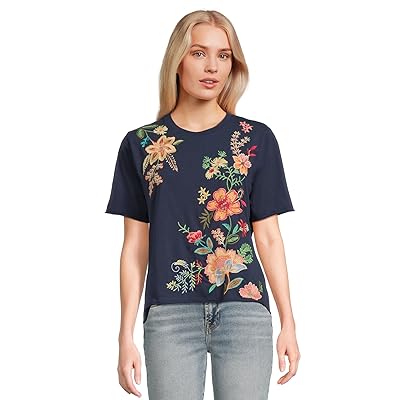 Johnny Was Raw Seam T shirt Women