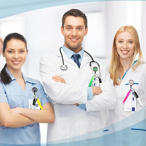 Miniatura 6 de Paquete de 20 bolígrafos de enfermería a granel para regalo de la semana de la CNA 2025, incluye 4 resaltadores de punta, 4 rotuladores permanentes,