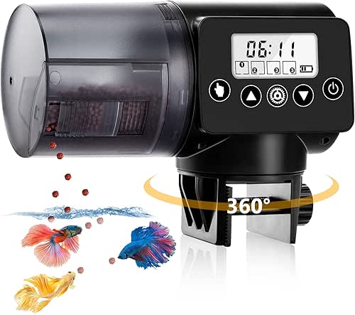 Aquarium Distributeur Automatique pour Poisson - 200ml Réglable Multifonctionnel Fish
